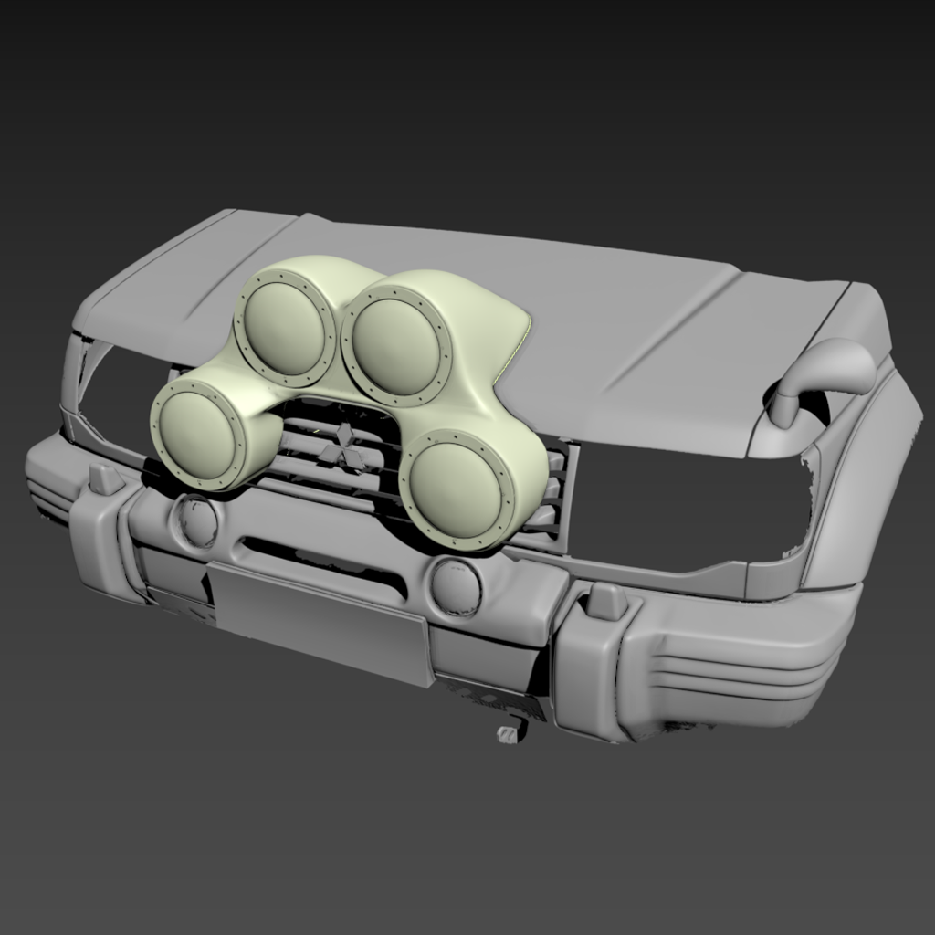 Customized rally lights for MITSUBISHI PAJERO